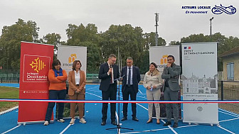 Tv Locale Moissac - Inauguration de la piste d'Athlétisme du stade Jo Carabignac à Moissac